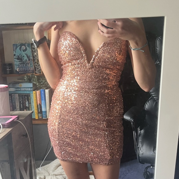 Rose Gold Dress - Picture 3 of 3